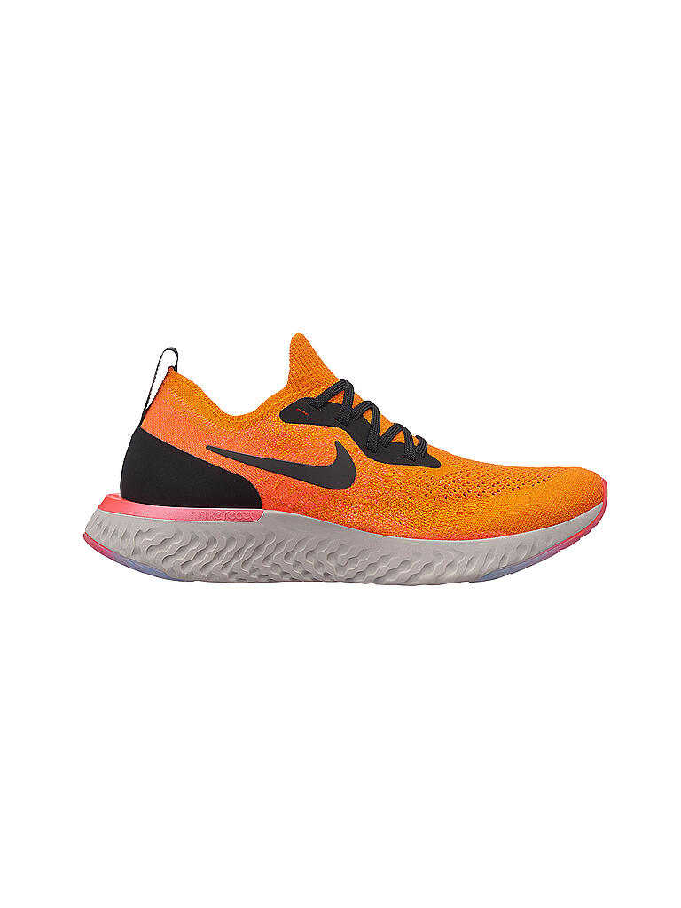NIKE Damen Laufschuh Epic React Flyknit COPPER FLASH BLACK orange